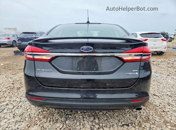 3FA6P0LUXJR192099 2018 FORD FUSION Black Widok z tyłu