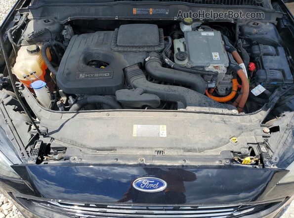 3FA6P0LUXKR121664 2019 FORD FUSION Black უკანა სალონის ხედი