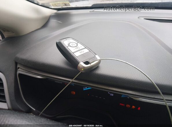 3FA6P0LUXKR129554 2019 FORD FUSION HYBRID Silver Вид панелі приладів