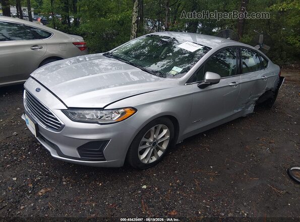 3FA6P0LUXKR129554 2019 FORD FUSION HYBRID Silver Передня ліва чверть