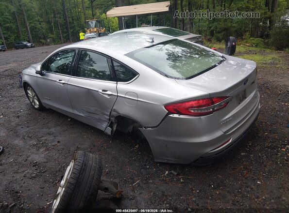 3FA6P0LUXKR129554 2019 FORD FUSION HYBRID Silver Задня ліва чверть