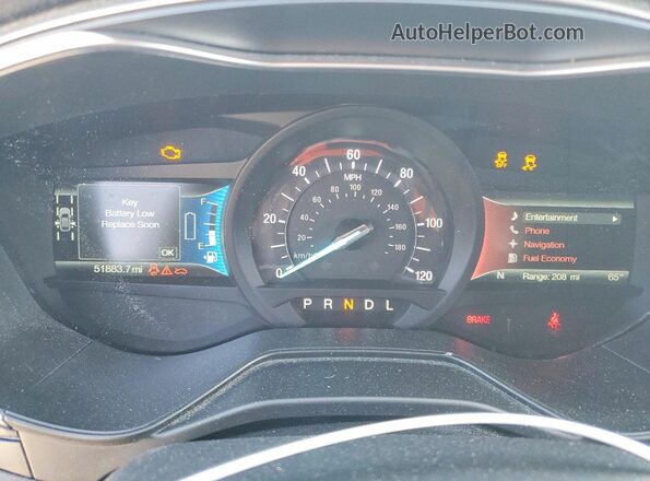 3FA6P0LUXKR135032 2019 FORD FUSION Black Սարքավորումների վահանակի տեսք