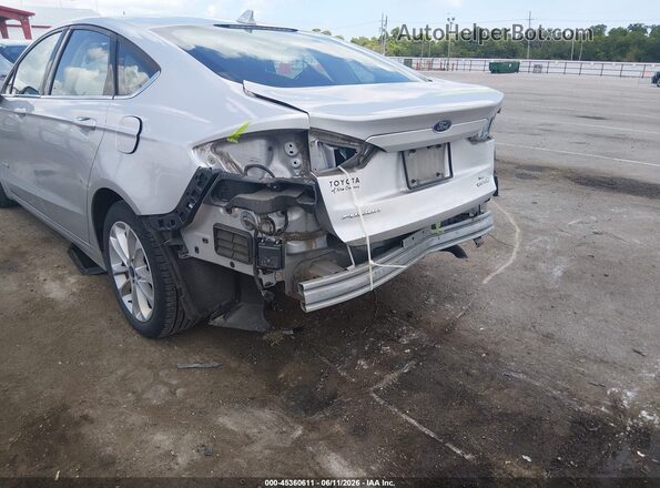 3FA6P0LUXKR204642 2019 FORD FUSION HYBRID Silver 