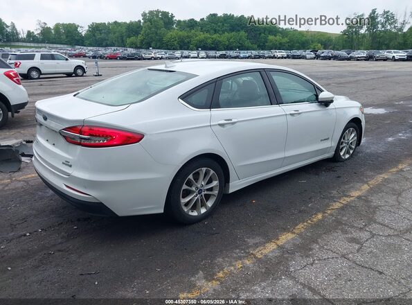 3FA6P0LUXKR224938 2019 FORD FUSION HYBRID White Հետևի աջ