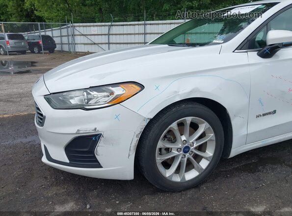3FA6P0LUXKR224938 2019 FORD FUSION HYBRID White Դիմացի տեսք