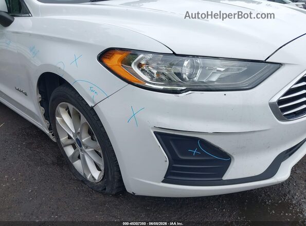 3FA6P0LUXKR224938 2019 FORD FUSION HYBRID White 