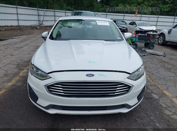 3FA6P0LUXKR224938 2019 FORD FUSION HYBRID White Սալոնի հետևի տեսք