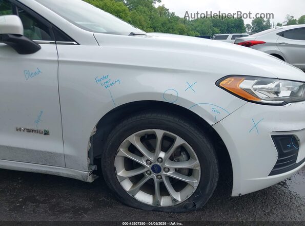 3FA6P0LUXKR224938 2019 FORD FUSION HYBRID White 