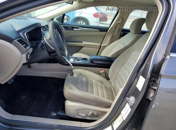 3FA6P0LUXKR226723 2019 FORD FUSION Gray წინა სალონის ხედი