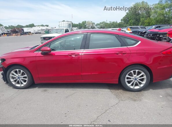 3FA6P0LUXLR232314 2020 FORD FUSION Red 