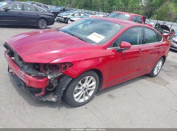 3FA6P0LUXLR232314 2020 FORD FUSION Red Front left