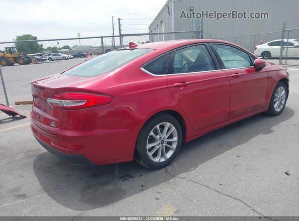 3FA6P0LUXLR232314 2020 FORD FUSION Red Rear right