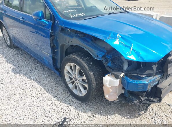 3FA6P0MU3KR262395 2019 FORD FUSION HYBRID Blue 