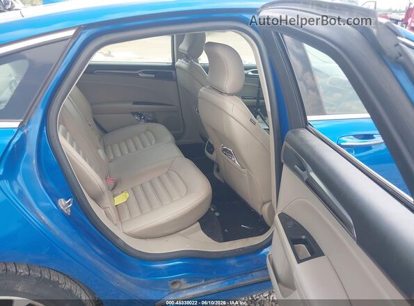 3FA6P0MU3KR262395 2019 FORD FUSION HYBRID Blue VIN sticker view