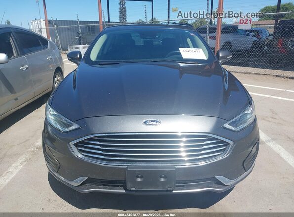 3FA6P0MU4KR253057 2019 FORD FUSION HYBRID Gray Սարքավորումների վահանակի տեսք
