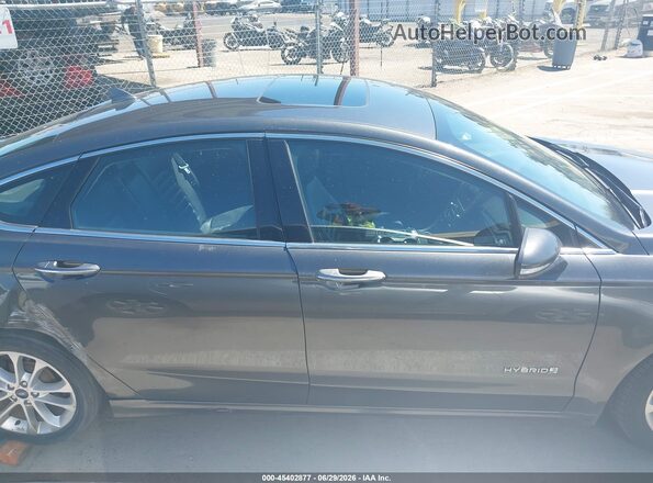 3FA6P0MU4KR253057 2019 FORD FUSION HYBRID Gray Սալոնի հետևի տեսք