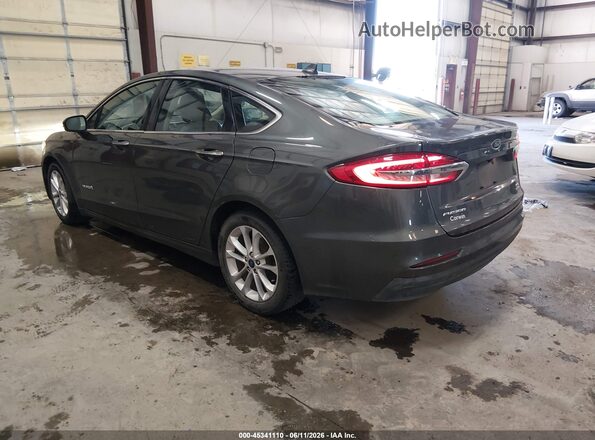 3FA6P0MU7KR265669 2019 FORD FUSION HYBRID Gray Rear left
