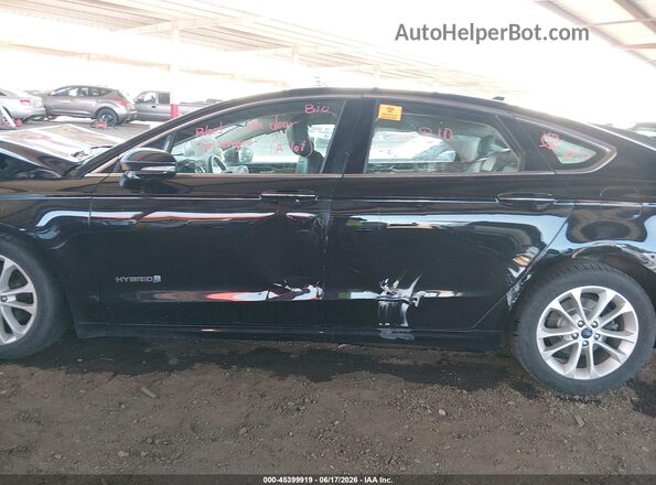 3FA6P0MUXKR185461 2019 FORD FUSION HYBRID Черный Панорамный вид салона 360°