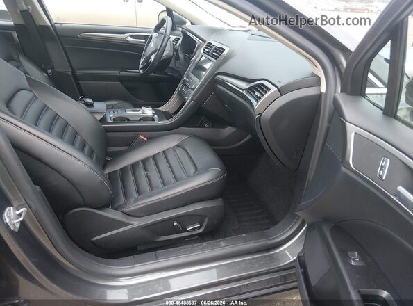 3FA6P0MUXKR272082 2019 FORD FUSION HYBRID Серый Вид салона спереди