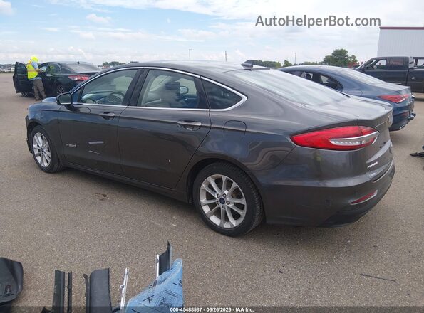 3FA6P0MUXKR272082 2019 FORD FUSION HYBRID Серый Задняя левая четверть