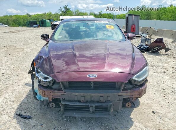 3FA6P0PU3HR371508 2017 FORD FUSION Burgundy წინა ხედი