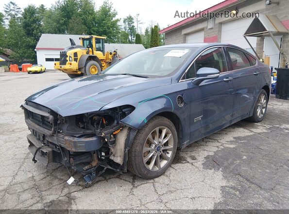 3FA6P0PU4JR105873 2018 FORD FUSION ENERGI Blue Передня ліва чверть