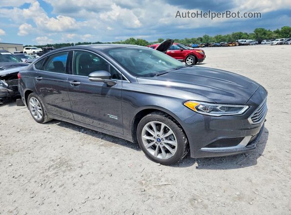 3FA6P0PU4JR190634 2018 FORD FUSION Gray Delantero derecho