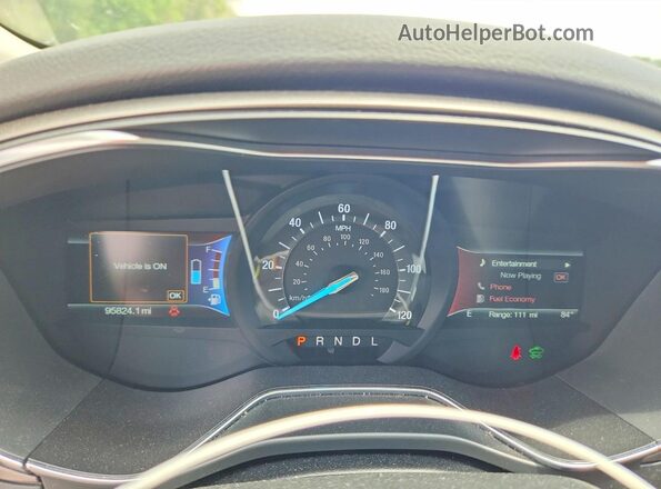 3FA6P0PU4JR190634 2018 FORD FUSION Gray Vista del cuadro de instrumentos