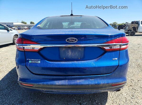 3FA6P0PU7HR157766 2017 FORD FUSION Синий Вид сзади