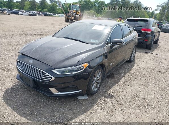 3FA6P0PU7JR105981 2018 FORD FUSION ENERGI Black Front left