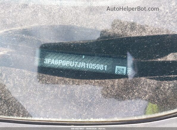 3FA6P0PU7JR105981 2018 FORD FUSION ENERGI Black 