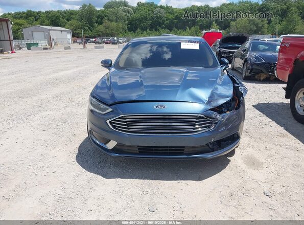 3FA6P0PU7JR222038 2018 FORD FUSION ENERGI Blue ხელსაწყოთა პანელის ხედი
