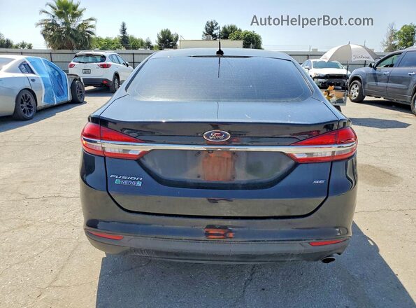 3FA6P0PU8JR232643 2018 FORD FUSION Black Vista trasera