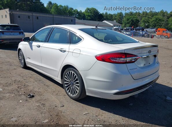 3FA6P0RU2HR327528 2017 FORD FUSION HYBRID White Задня ліва чверть