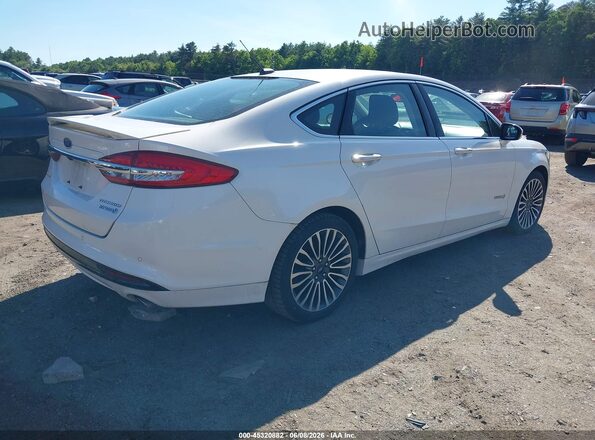 3FA6P0RU2HR327528 2017 FORD FUSION HYBRID White Задня права чверть
