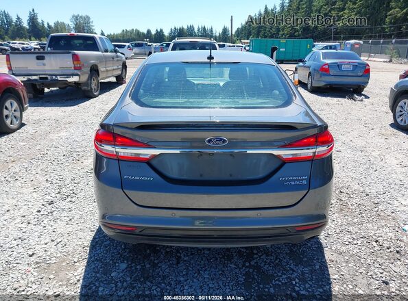 3FA6P0RU4HR279935 2017 FORD FUSION HYBRID Gray 