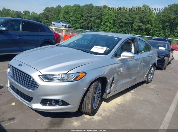 3FA6P0RU5GR154893 2016 FORD FUSION HYBRID Silver Առջևի ձախ երեք քառորդ տեսարան
