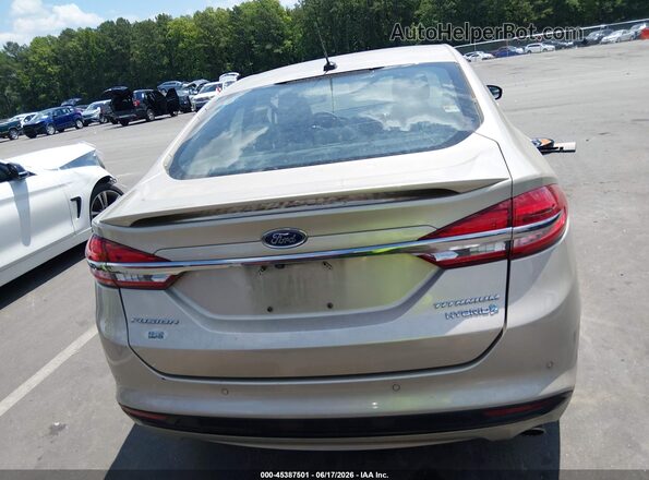 3FA6P0RU6JR175419 2018 FORD FUSION HYBRID Champagne 