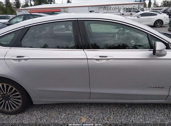 3FA6P0RU8JR132524 2018 FORD FUSION HYBRID Silver Սալոնի 360 աստիճան տեսք