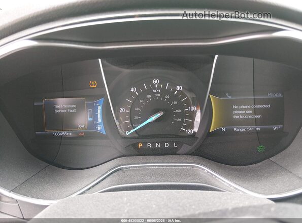 3FA6P0RU9HR286136 2017 FORD FUSION HYBRID White უკანა სავარძლების ხედი