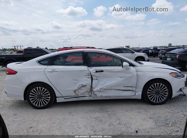 3FA6P0RU9HR286136 2017 FORD FUSION HYBRID White უკანა სალონის ხედი