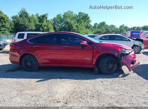 3FA6P0SU2HR137190 2017 FORD FUSION ENERGI Красный Вид задней части салона