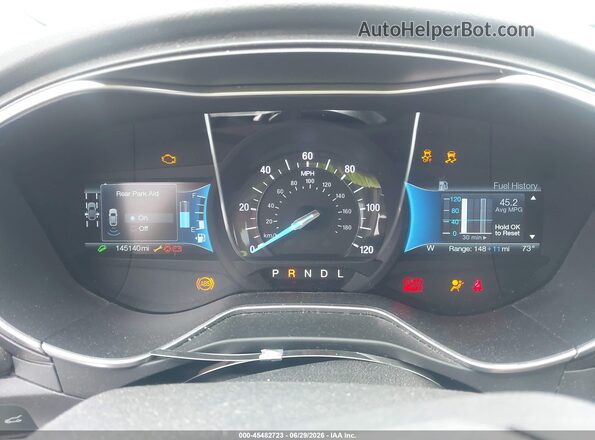 3FA6P0SU2HR179620 2017 FORD FUSION ENERGI Gray Rear seats view