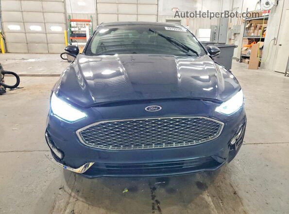 3FA6P0SU3LR159062 2020 FORD FUSION Blue Front view