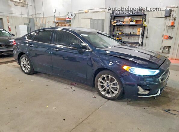 3FA6P0SU3LR159062 2020 FORD FUSION Blue Front right