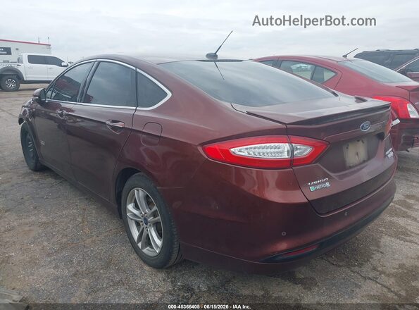 3FA6P0SU7GR241494 2016 FORD FUSION ENERGI Brown Trasero izquierdo