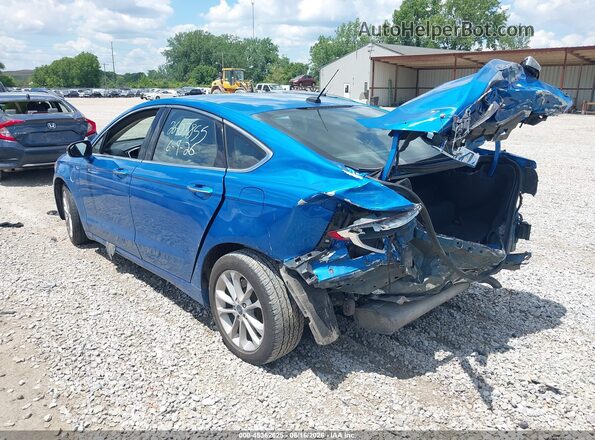 3FA6P0SU8LR225735 2020 FORD FUSION Blue Tył lewy