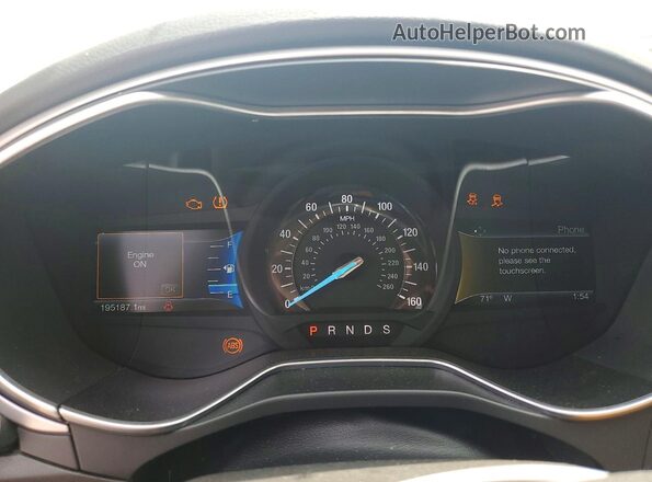 3FA6P0T90GR403864 2016 FORD FUSION Gray Instrument cluster view