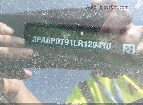 3FA6P0T91LR129410 2020 FORD FUSION Black Вид підкапотного простору