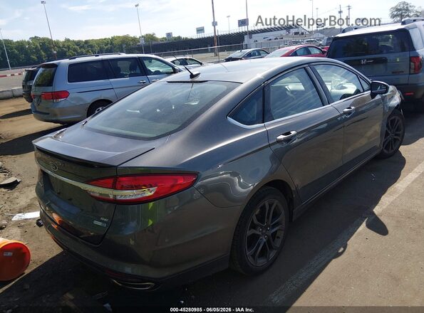 3FA6P0T92JR182923 2018 FORD FUSION Gray Rear right